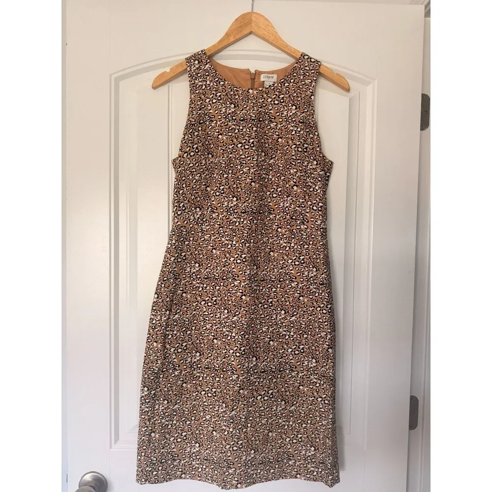 J. Crew Cheetah Print Dress - size 4